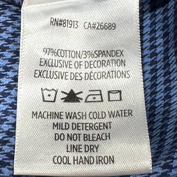 Robert Graham Modern Americana Tailored‎ Fit Long Sleeve Casual Dress Shirt 2XL - Picture 7 of 7